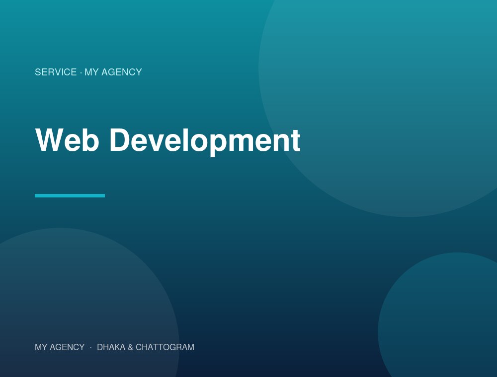 Web Development services by My Agency