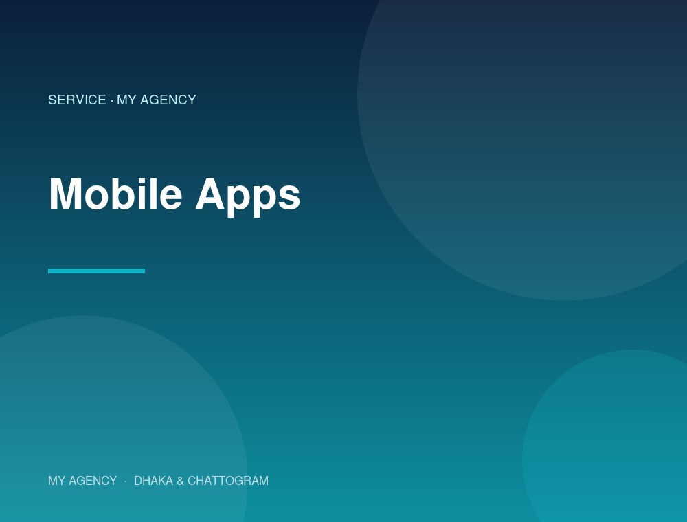 Mobile Apps services by My Agency