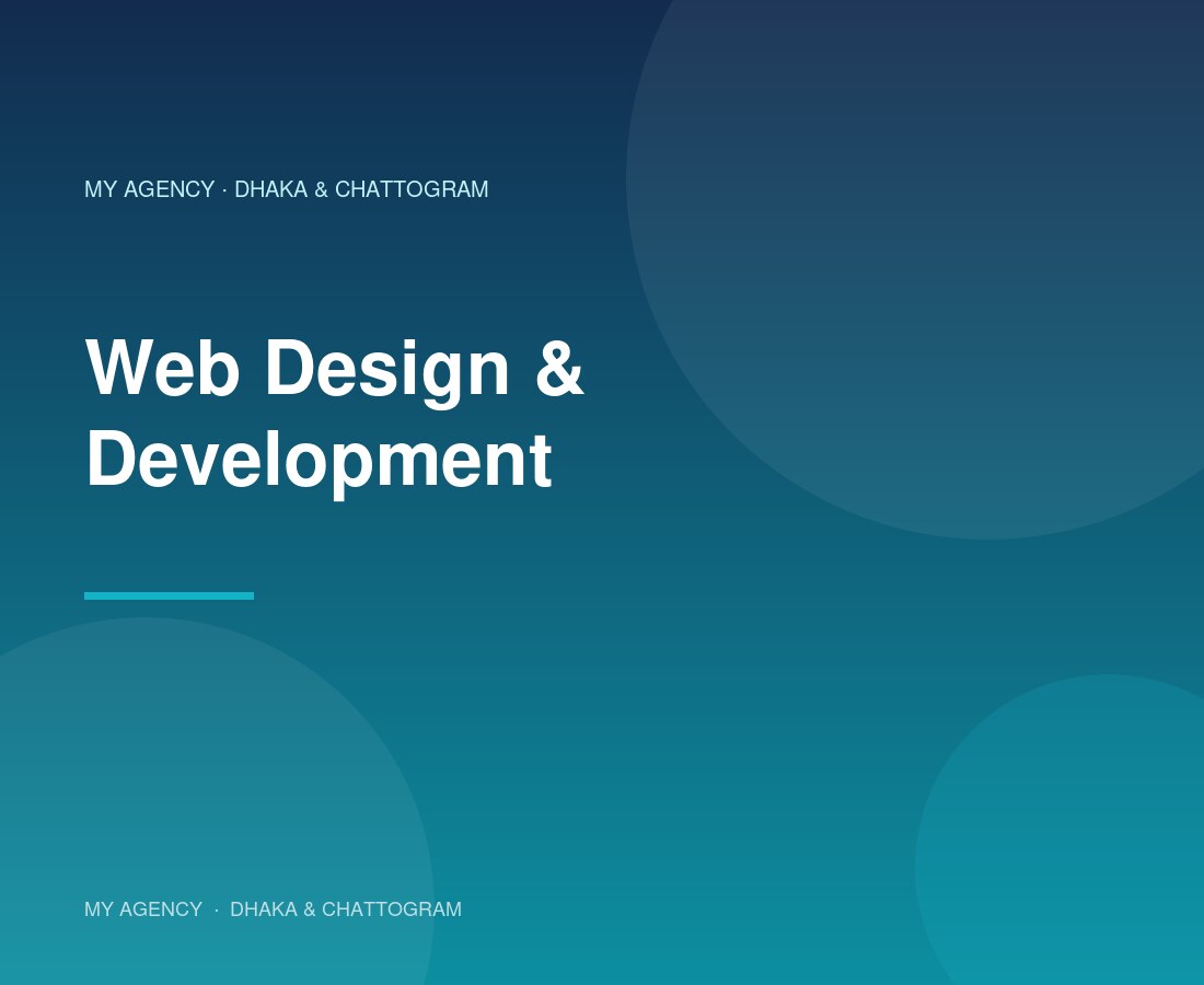 Website and dashboard designs built by My Agency